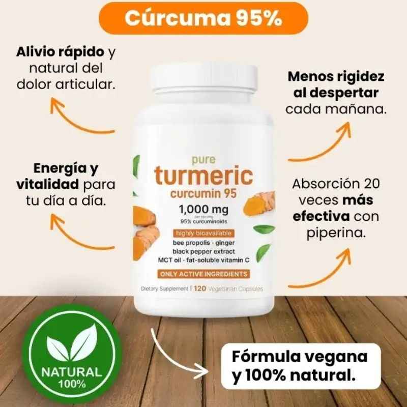Antiinflamatorio Natural en Cápsulas de Curcuma