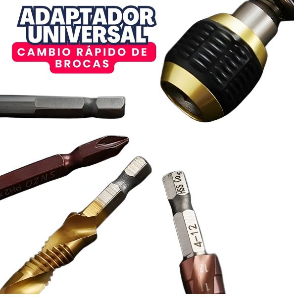 SPEEDHEX™: ADAPTADOR UNIVERSAL DE CAMBIO RAPIDO DE BROCAS