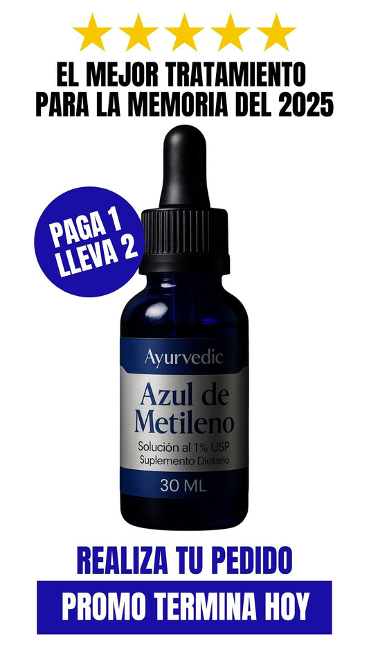 Azul de metileno Ayurvedic 30 ML | Paga 1 Lleva 2