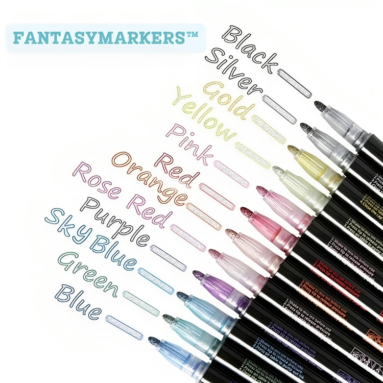 FANTASYMARKERS™: 12 MARCADORES MÁGICOS DE COLORES VIBRANTES ¡SUPER OFERTA⚡ !