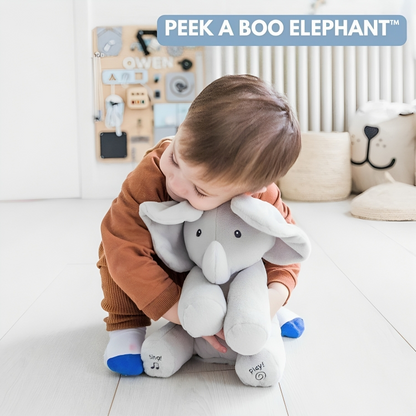 PEEK A BOO ELEPHANT™: ELEFANTE INTERACTIVO Y MUSICAL AZUL-GRIS ¡EL MEJOR REGALO DE NAVIDAD🎁!