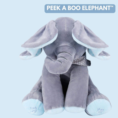 PEEK A BOO ELEPHANT™: ELEFANTE INTERACTIVO Y MUSICAL AZUL-GRIS ¡EL MEJOR REGALO DE NAVIDAD🎁!