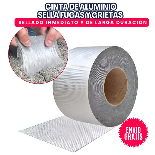 EXTREME™: CINTA DE ALUMINIO SELLA FUGAS Y GRIETAS 30 MTS