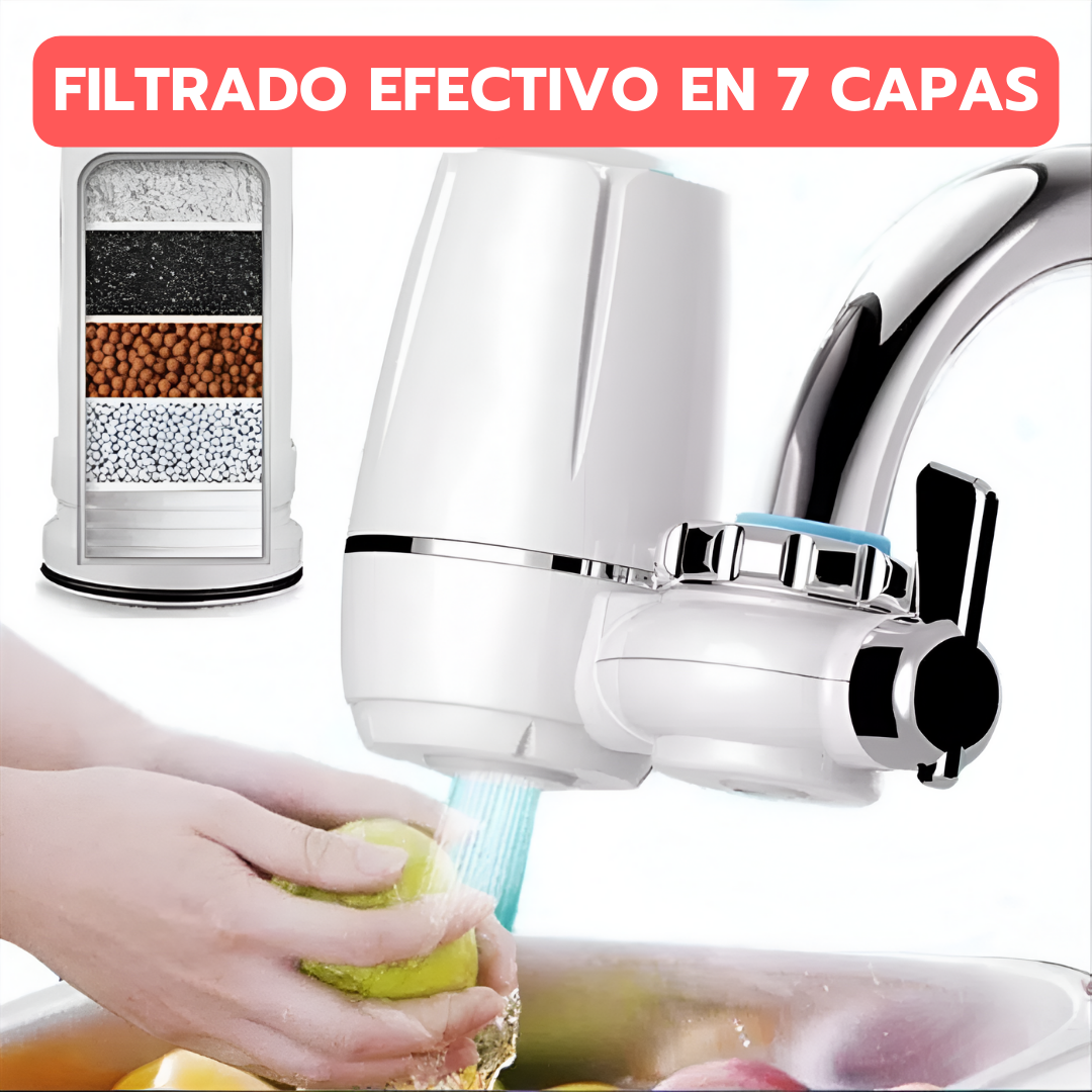 FILTRO PURIFICADOR DE AGUA PREMIUM INCLUYE 7 CAPAS DE FILTRADO