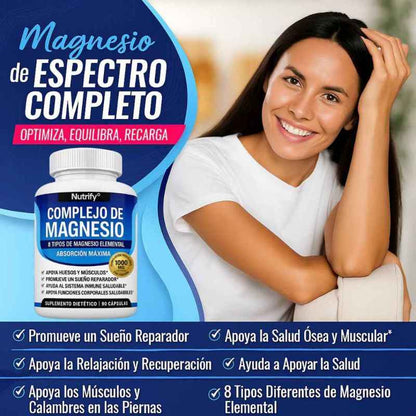 Magnesium Complex 8 en 1 | Energía, descanso y recuperación