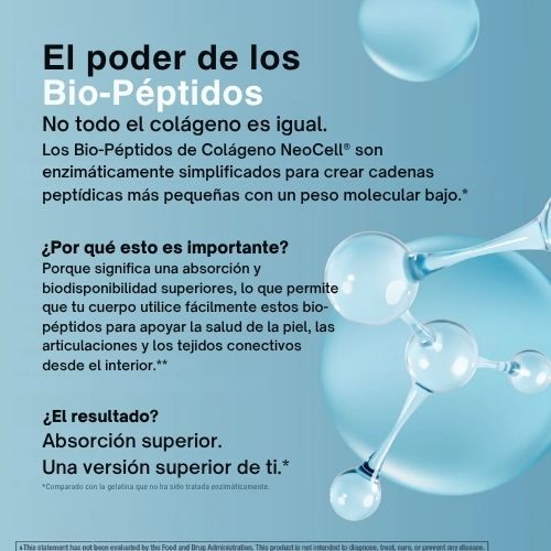 Biopéptidos de colágeno de animales alimentados con pasto