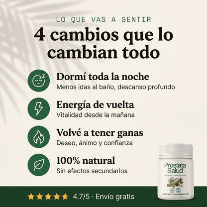 Suplemento para la salud de la prostata