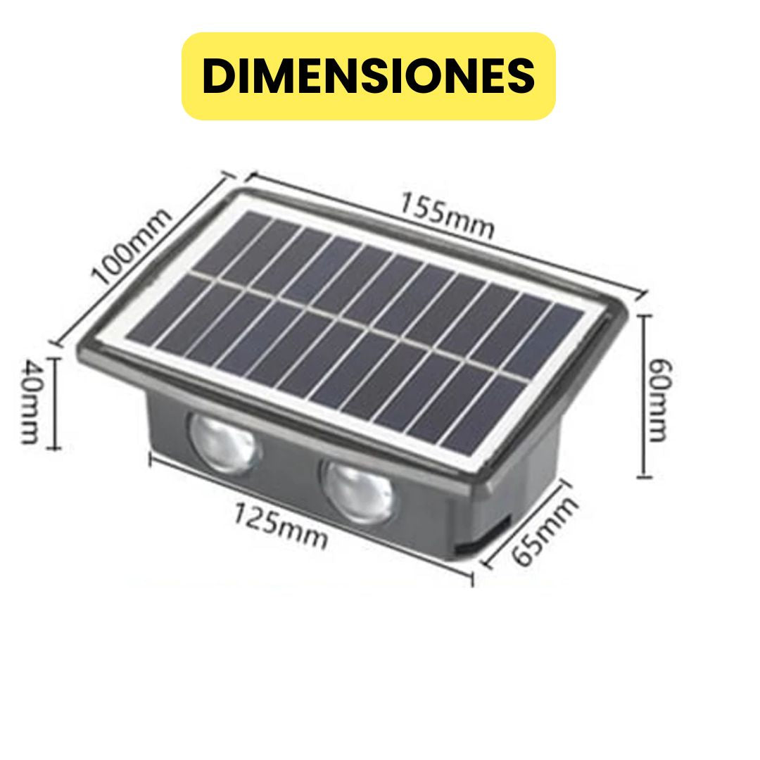 Lamparas de aplique solar para exteriores