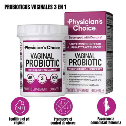 Probiótico vaginal 3 en 1 | Producto Importado