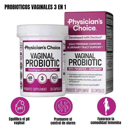 Probiótico vaginal 3 en 1 | Producto Importado