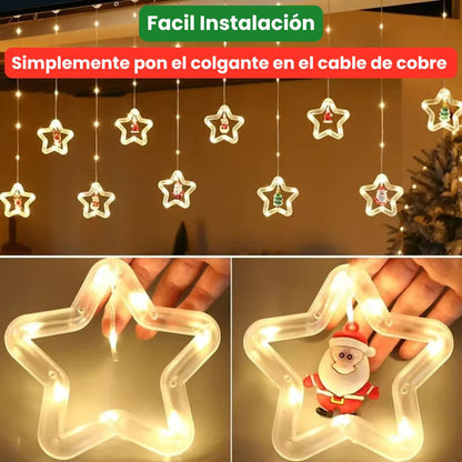 Cortina Luces de navidad 3mts | Ilumina tu hogar con la magia de la Navidad