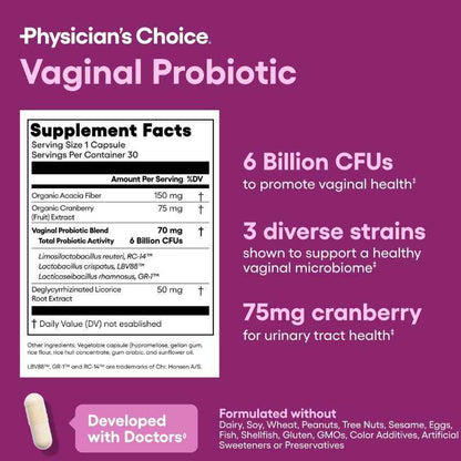 Probiótico vaginal 3 en 1 | Producto Importado