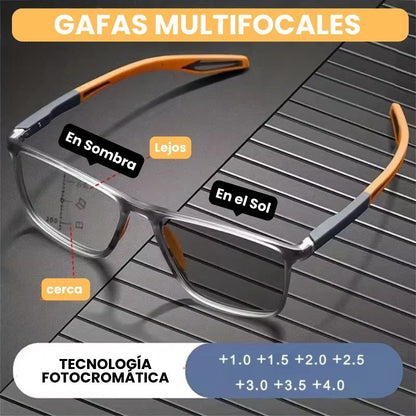 VisionLux™: Gafas progresivas con filtro fotocromático| Comodidad, protección y claridad