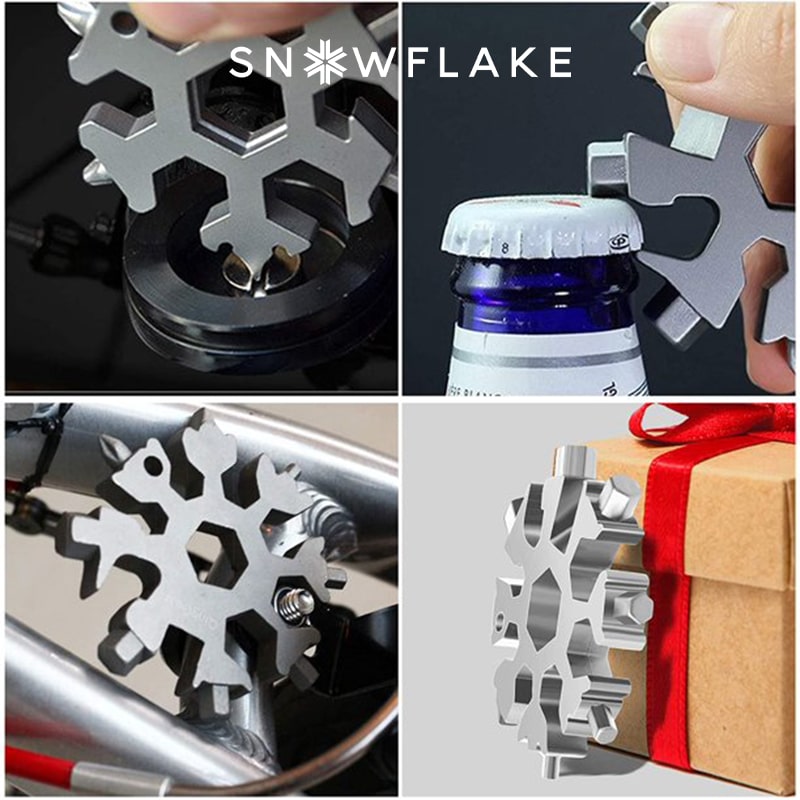 SNOWFLAKE™:LLAVE MULTIUSOS 18 EN 1 COPO DE NIEVE | PAGA 1 Y LLEVA 2🔥