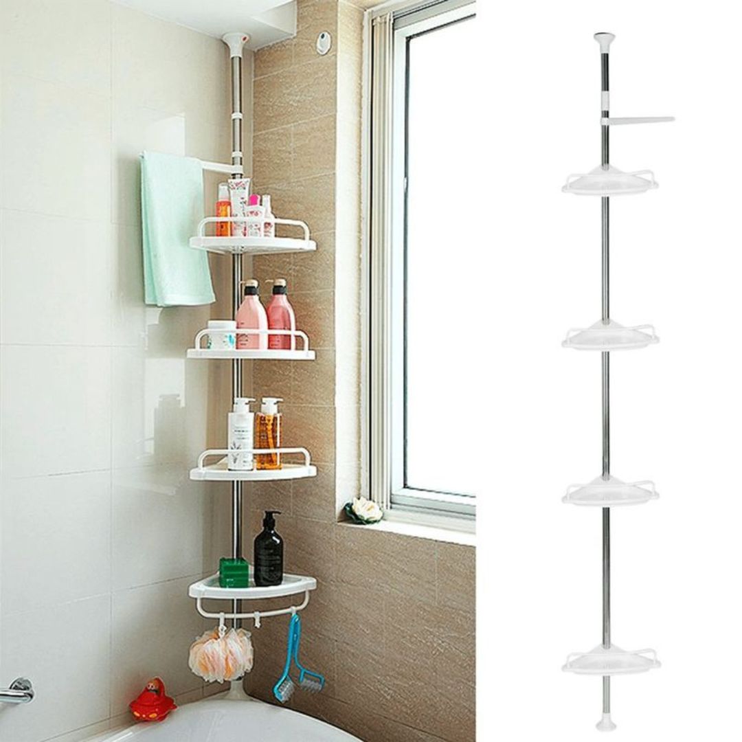 SHOWERCORNER™ : ORGANIZADOR ESQUINERO PARA DUCHA, NO REQUIERE AGUJEROS.