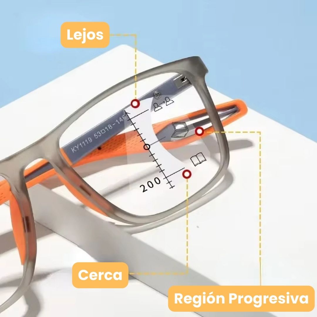 VisionLux™: Gafas progresivas con filtro fotocromático| Comodidad, protección y claridad