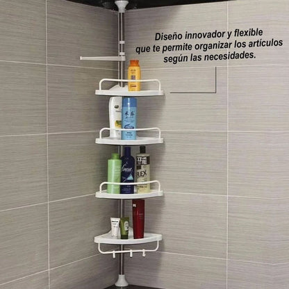 SHOWERCORNER™ : ORGANIZADOR ESQUINERO PARA DUCHA, NO REQUIERE AGUJEROS.