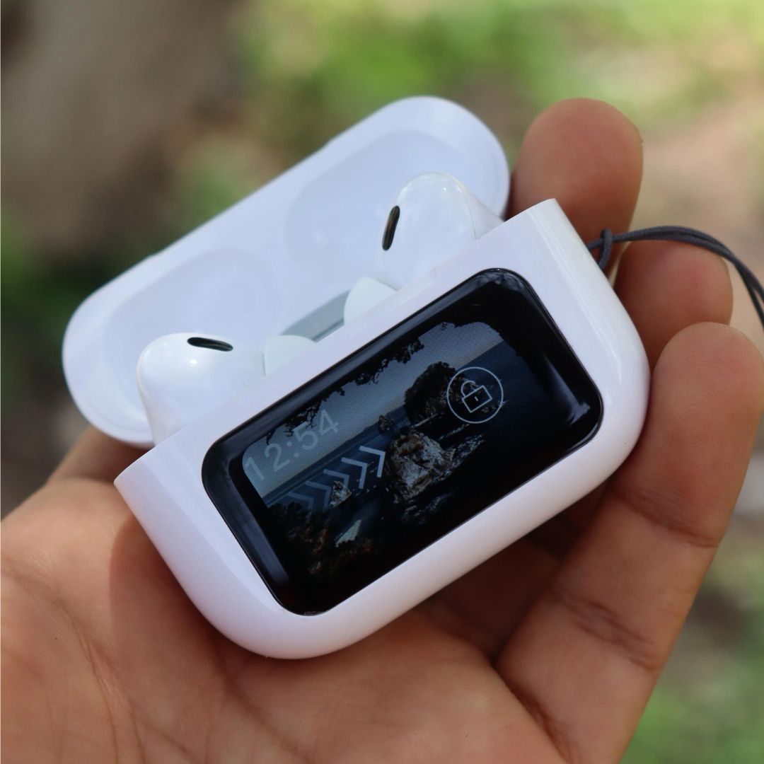 AIRPODS PRO 2 ULTRA CON PANTALLA TACTIL Y TECNOLOGÍA ANC+ENC | OBSEQUIO: PLAYLIST DE 20 CANCIONES DEL MOMENTO