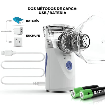 NEBULIZADOR PORTÁTIL Y ULTRA SILENCIOSO | PEDIÁTRICO Y ADULTO