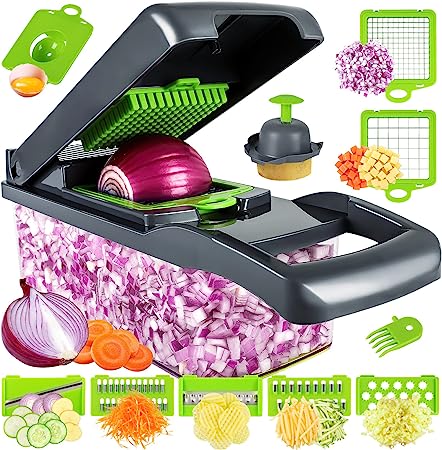 FRESHDICER™: CORTADOR DE VERDURAS MULTIFUNCIONAL 12 EN 1 ¡BLACK DAYS🔥!