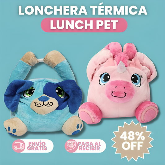 LUNCHPETS™: LONCHERA TÉRMICA INFANTIL TIPO PELUCHE ¡SUPER OFERTA REGRESO A CLASES🔥 !