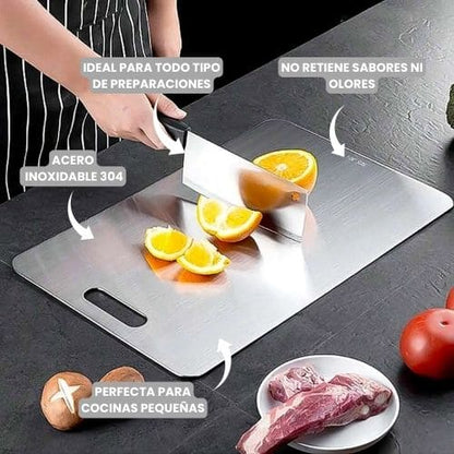 Combo cocina profesional - Tabla Acero Inoxidable Tipo 304 + Regalos