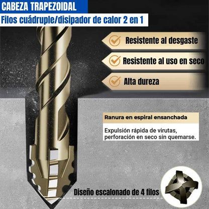 Set X 4 Brocas Excentricas para todo tippo de material