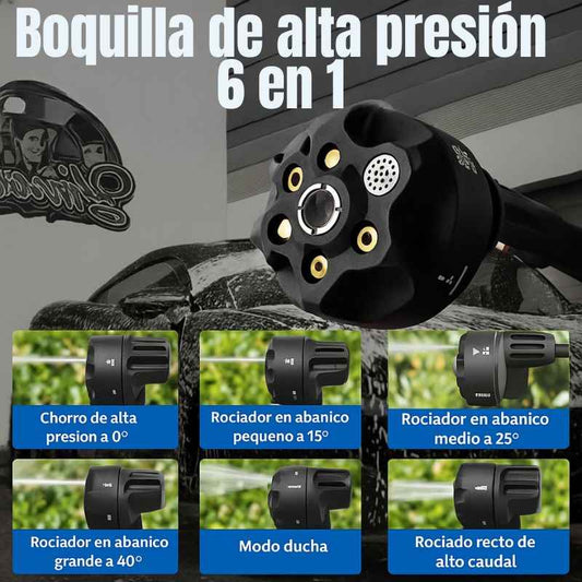 Boquilla de alta presión 6 en 1 para hidrolavadora