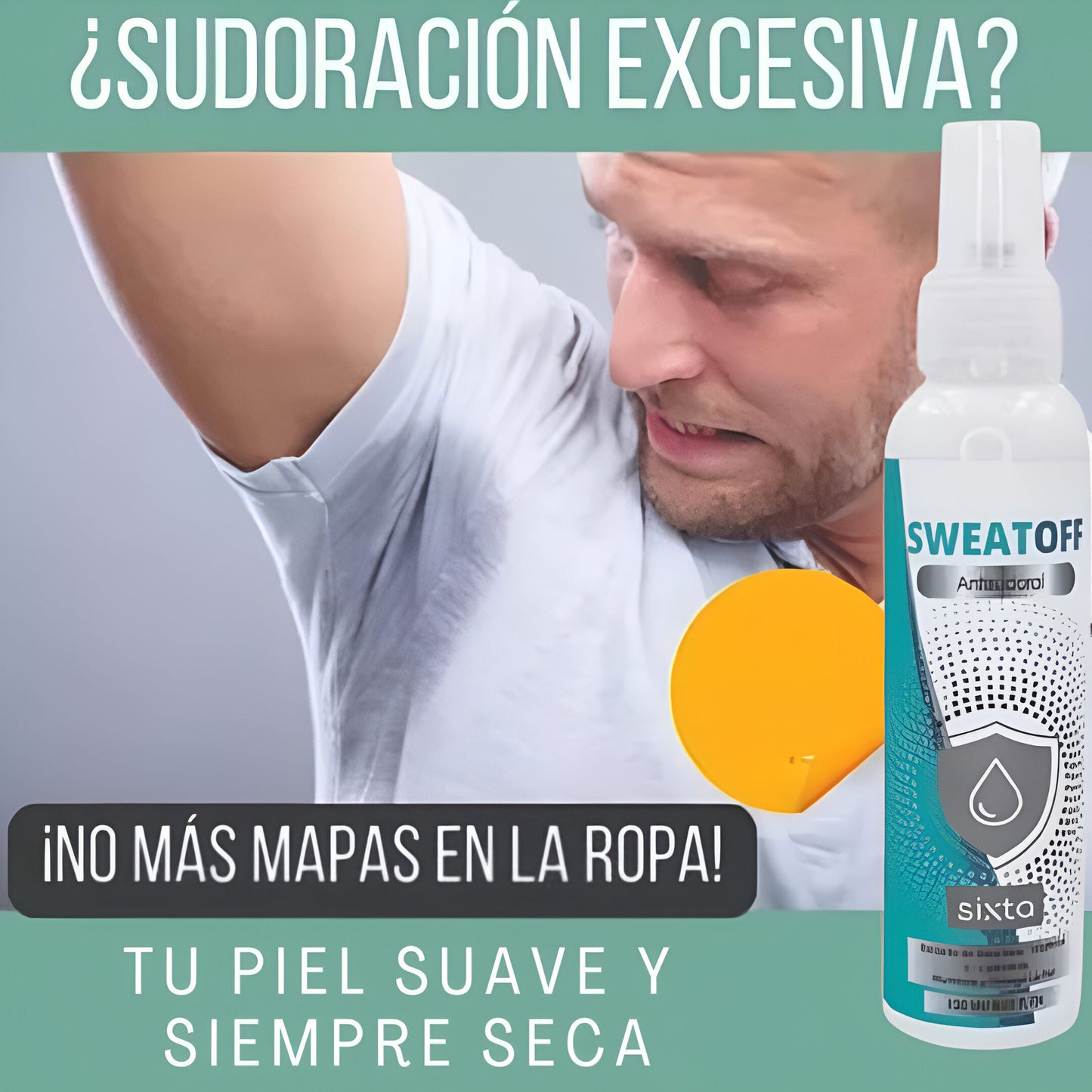 SWEATOFF™: ANTISUDORAL 120 ML | TU PIEL SUAVE Y SIEMPRE SECA