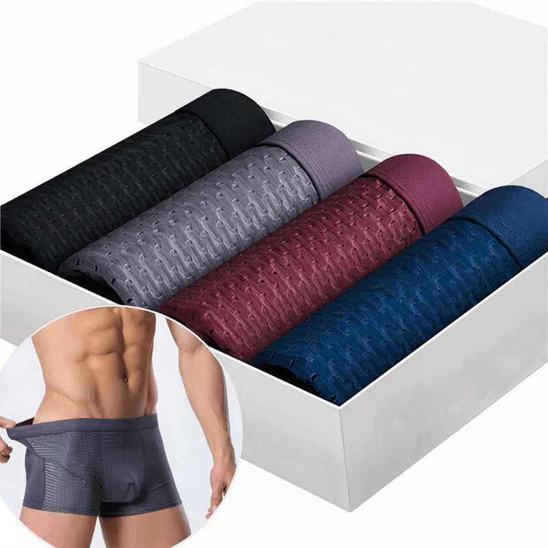 PACK X 4 BOXER FIBRA DE BAMBÚ