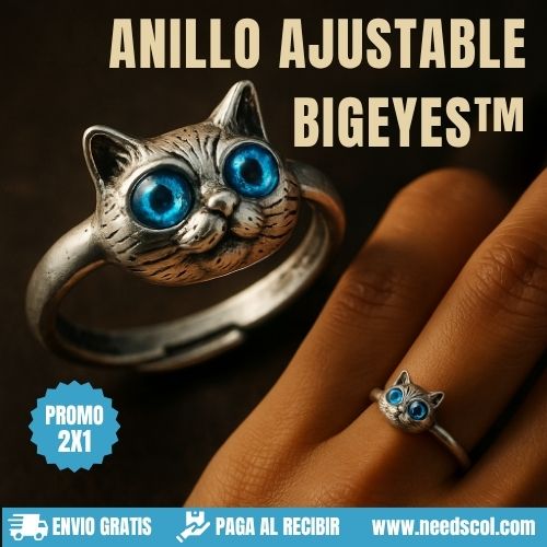 BigEyes™: Anillo Ajustable en Plata  Promo 2X1