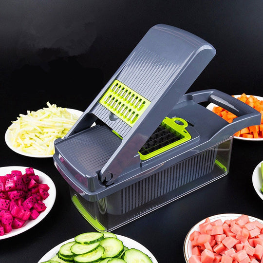 FRESHDICER™: CORTADOR DE VERDURAS MULTIFUNCIONAL 12 EN 1 ¡BLACK DAYS🔥!