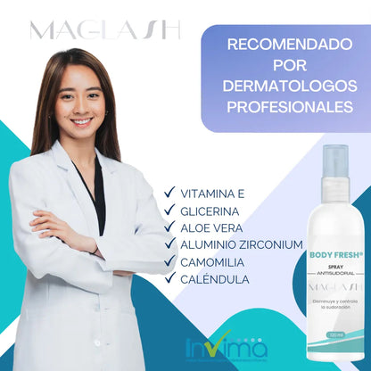 BODYFRESH™: SPRAY ANTISUDORAL 120 ML, DILE ADIÓS AL SUDOR  ¡SUPER PROMO 50% OFF 🔥 !