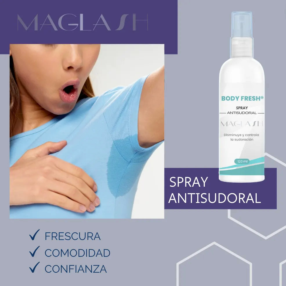 BODYFRESH™: SPRAY ANTISUDORAL 120 ML, DILE ADIÓS AL SUDOR  ¡SUPER PROMO 50% OFF 🔥 !