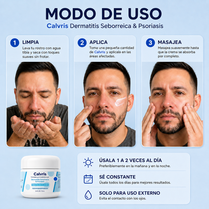 Tratamiento para el alivio de la psoriasis y la dermatitis aguda en 2 semanas
