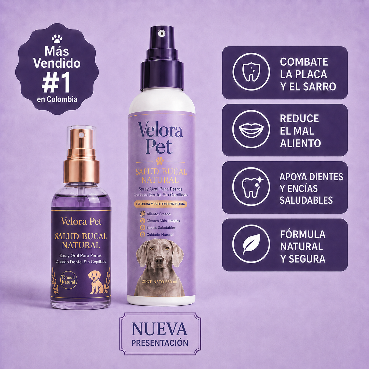 Spray dental para perros sin anestesia ni cepillado