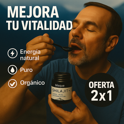 Shilajit + : Resina Natural del Himalaya |  Paga 1 lleva 2