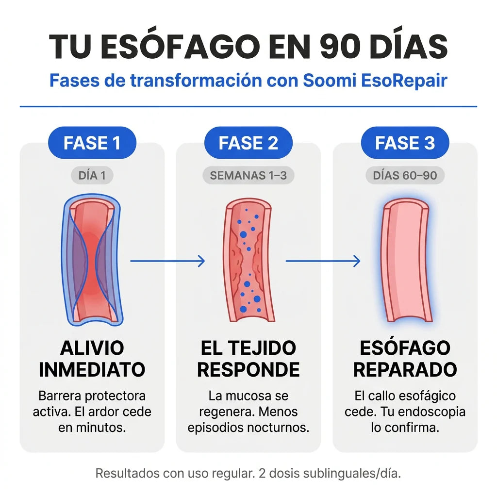 Reparador esofágico nano-sublingual