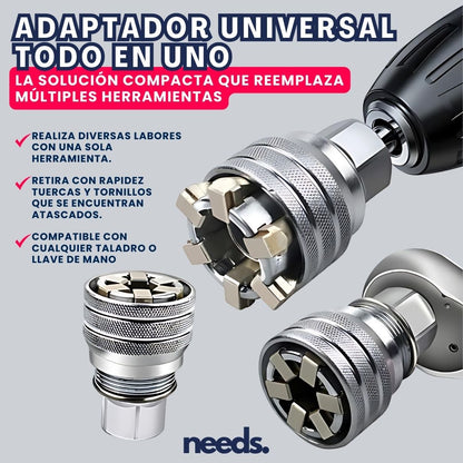 POWERGRIP™:ADAPTADOR UNIVERSAL TODO EN UNO