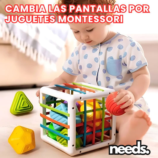 SENSORYCUBE™: CUBO DE EXPLORACIÓN SENSORIAL | ESTIMULACIÓN TEMPRANA PARA TU BEBÉ