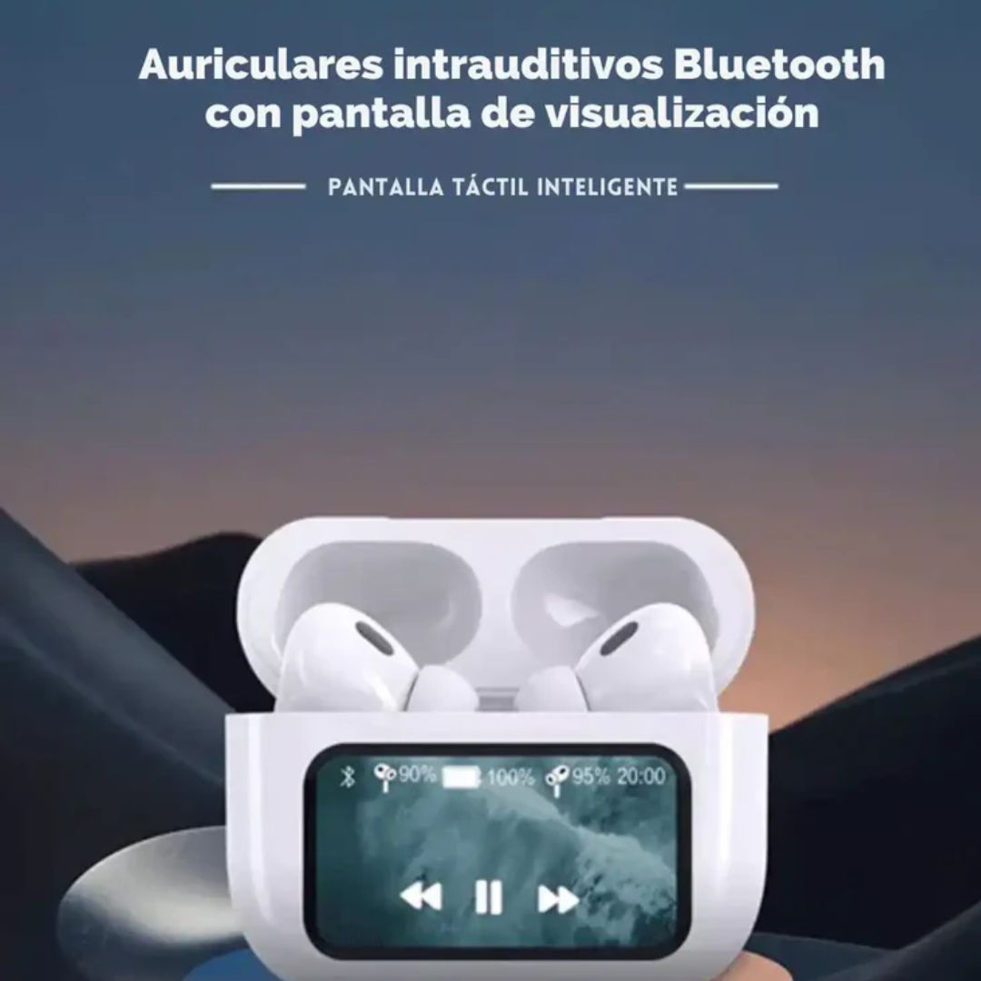 AIRPODS PRO 2 ULTRA CON PANTALLA TACTIL Y TECNOLOGÍA ANC+ENC | OBSEQUIO: PLAYLIST DE 20 CANCIONES DEL MOMENTO