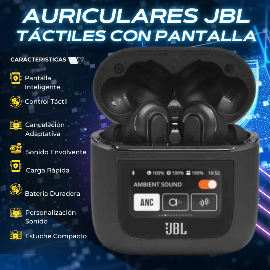 Audífonos JBL Tour Pro 2 BT 11 con pantalla táctil | El sonido del futuro