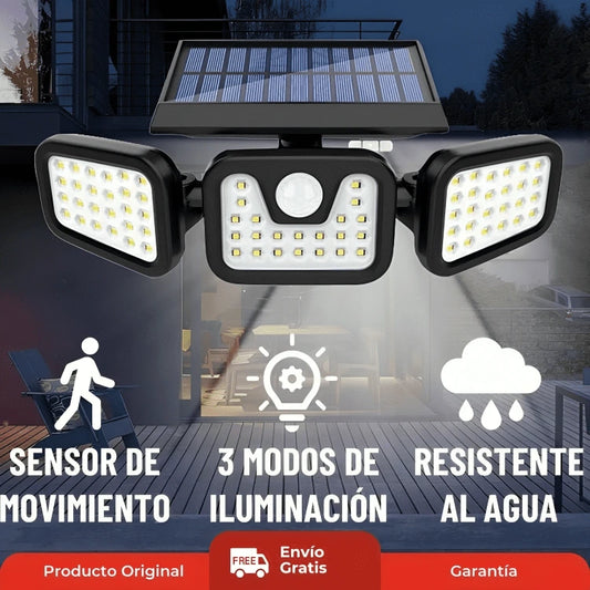Reflector Solar LED con Sensor de Movimiento | Energía solar, luz sin límites