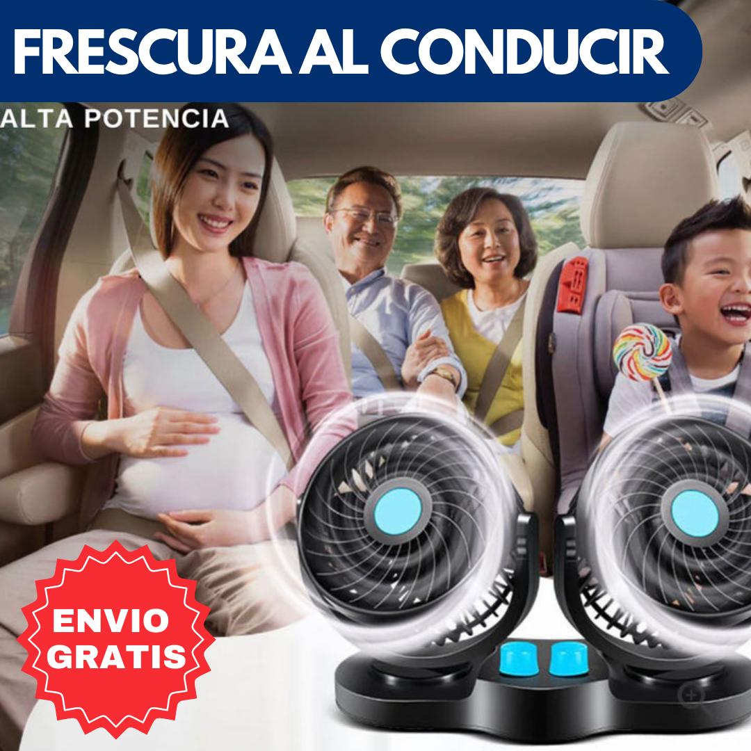 Airmax™ Ventilador doble cabezal para carro + Envío gratis