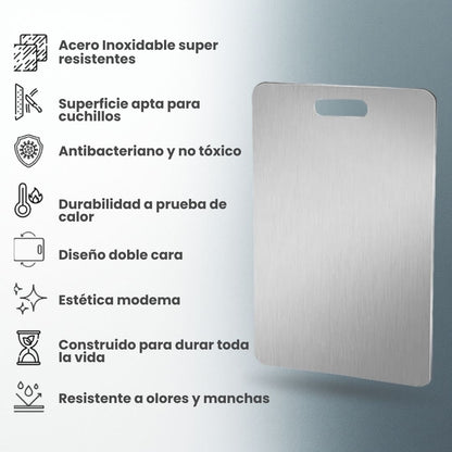 Combo cocina profesional - Tabla Acero Inoxidable Tipo 304 + Regalos