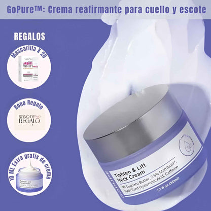 GoPure™: Crema reafirmante para cuello y escote