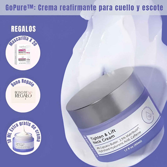 GoPure™: Crema reafirmante para cuello y escote