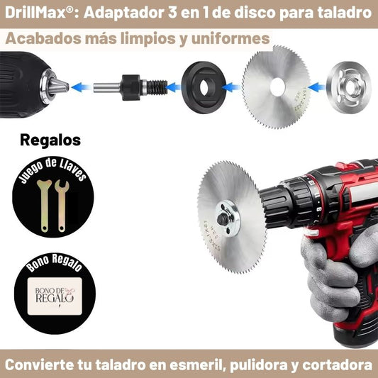 DrillMax®: Adaptador de disco para taladro
