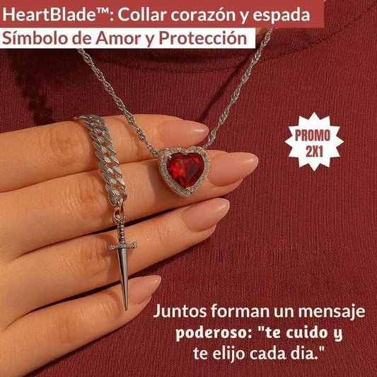 HeartBlade™: Collar corazón y collar espada | Promo  2X1