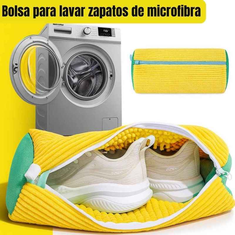 Bolsa de microfibra para lavar zapatos en lavadora